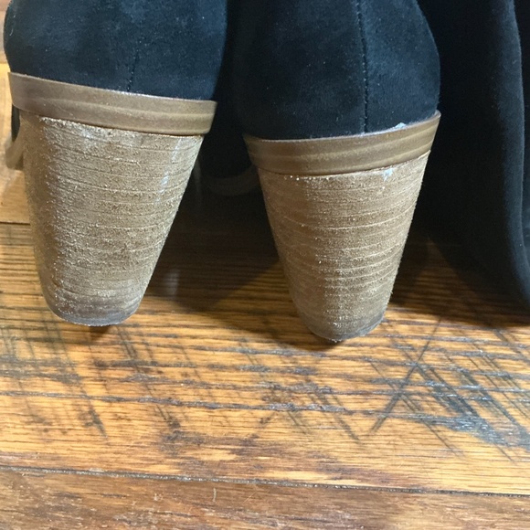 Vince Camuto Black Suede Mid-Calf Block Heel Boots | Women’s Size 8 - Picture 8 of 10